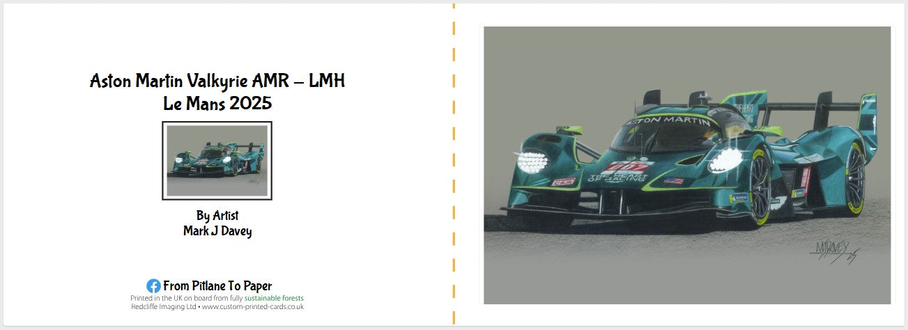 Aston Martin Valkyrie LMH Greeting Card