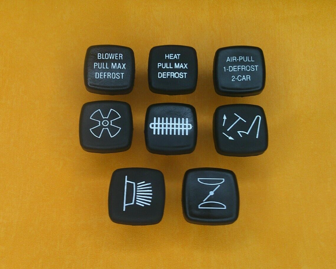 TRIUMPH TR5 TR6 DASHBOARD INSTRUMENT KNOBS x 8