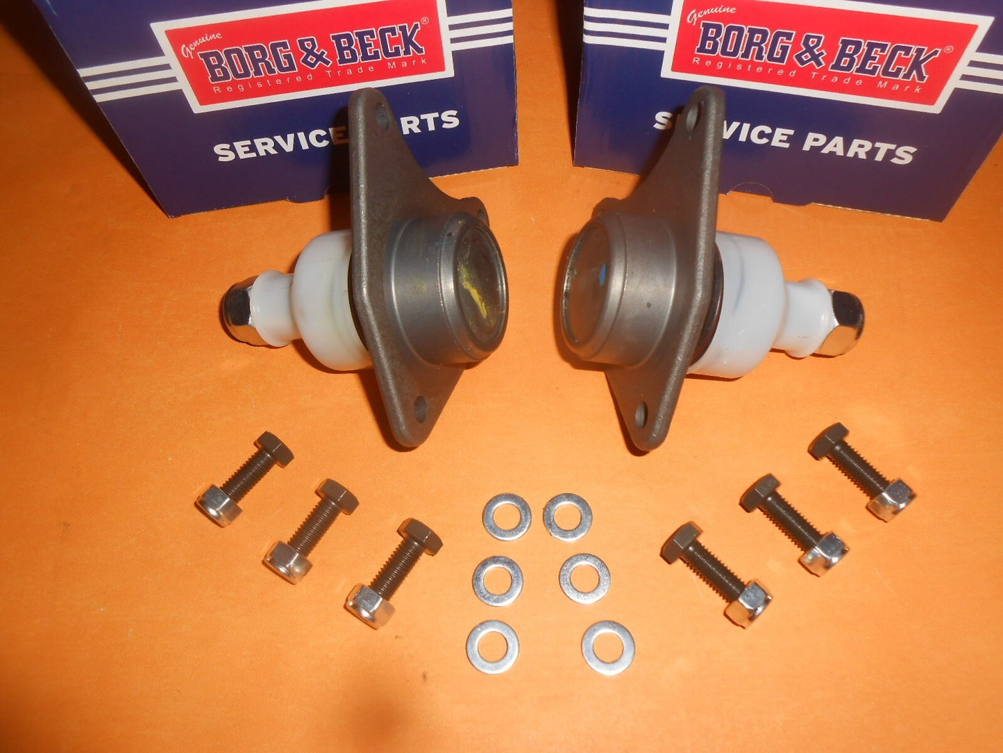 FORD CORTINA Mk4 Mk5 (1977-1982) UPPER BALL JOINTS PAIR - GENUINE BORG & BECK