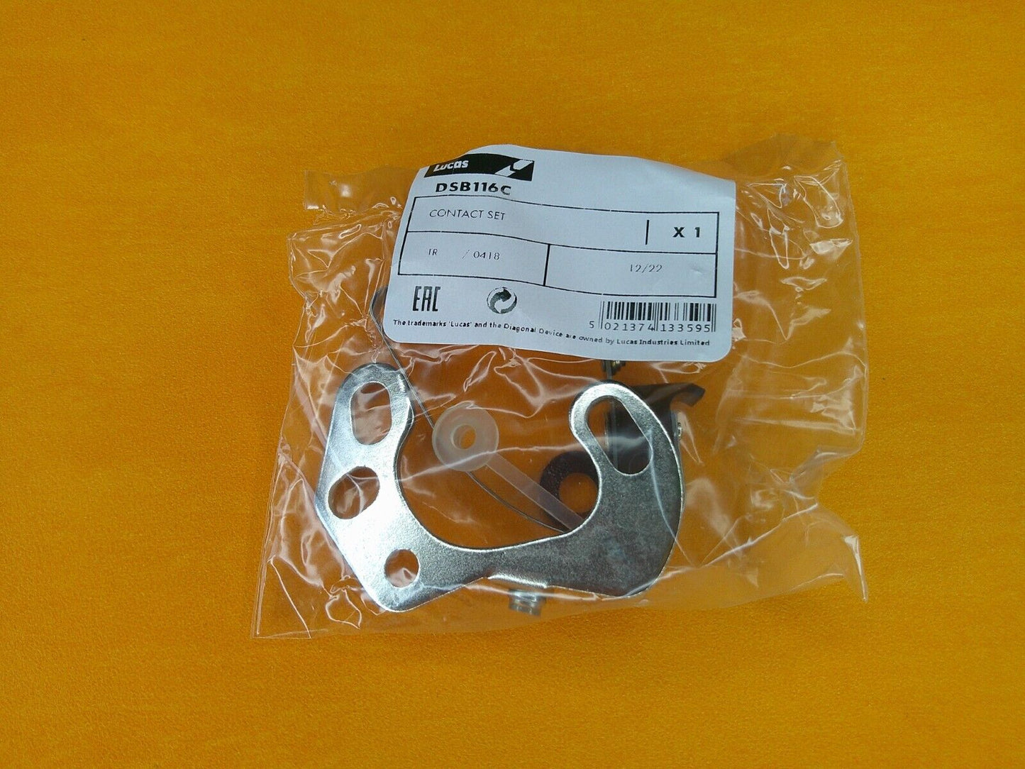 FORD ZEPHYR ZODIAC Mk2 (1956-62) NEW CONTACT SET - GENUINE LUCAS DSB116C