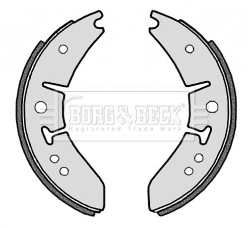 MORRIS MINOR MORRIS 1000(1962-71) 8" Drum FRONT BRAKE SHOES -GENUINE BORG & BECK