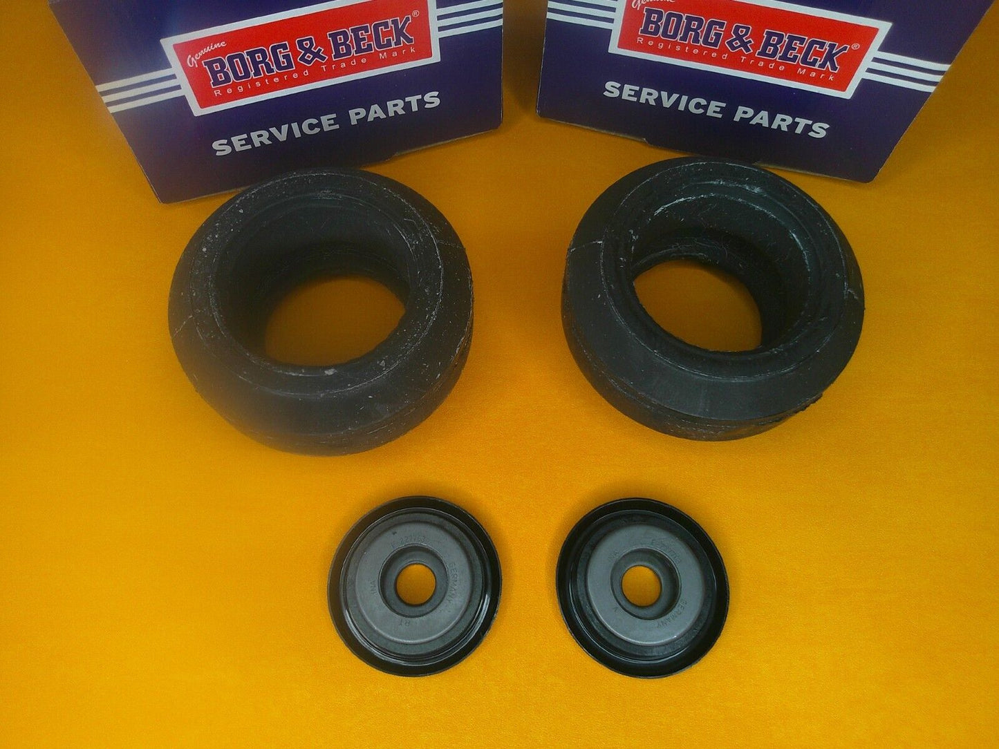 FORD FIESTA Mk3 inc XR2i & RS (1989-95) STRUT TOP MOUNTS PAIR - BORG N BECK