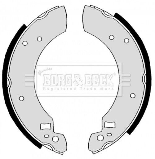 FORD ESCORT Mk2 1.6 GHIA SPORTS(1975-80) 9" drum REAR BRAKE SHOES - BORG & BECK