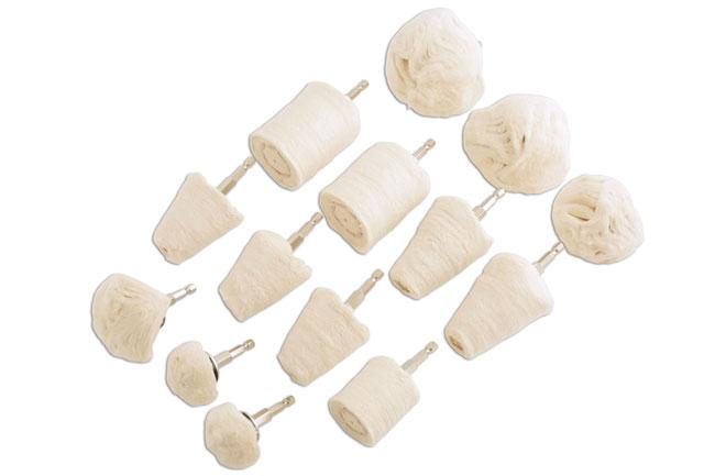 Gunson 77098 Buffing Mop Kit - 14pc Suitable for use with electric drills