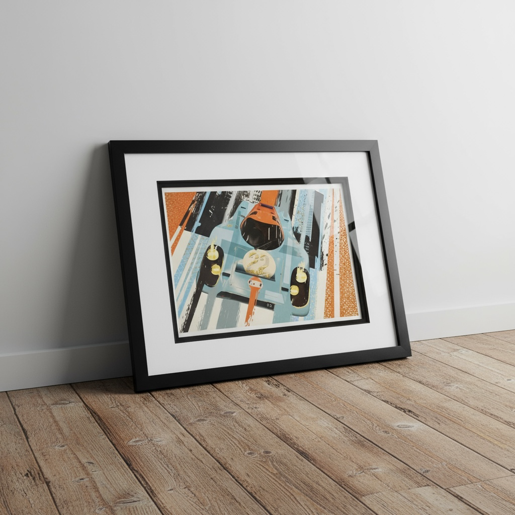 Porsche 917 Pop Art Print - Large