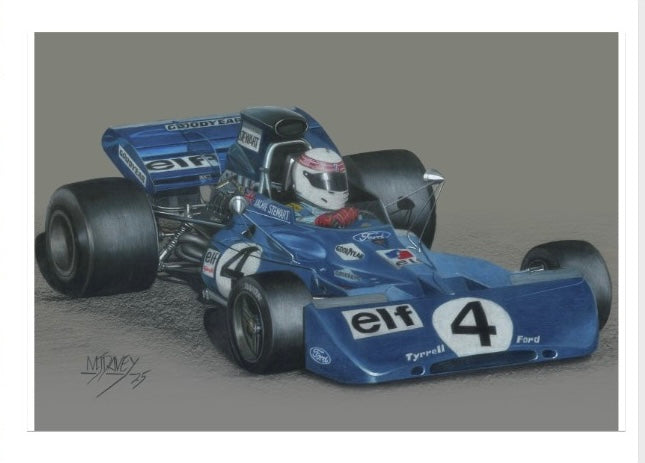 Sir Jackie Stewart’s Tyrrell 003 Ford Christmas Cards