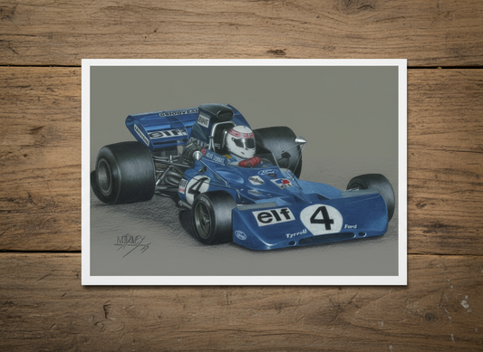 Sir Jackie Stewart’s Tyrrell 003 Ford Christmas Cards