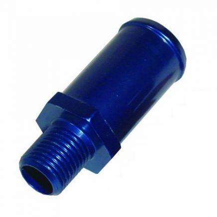 Alloy Straight Union M10 x 1 12mm (Blue) (BFU003)