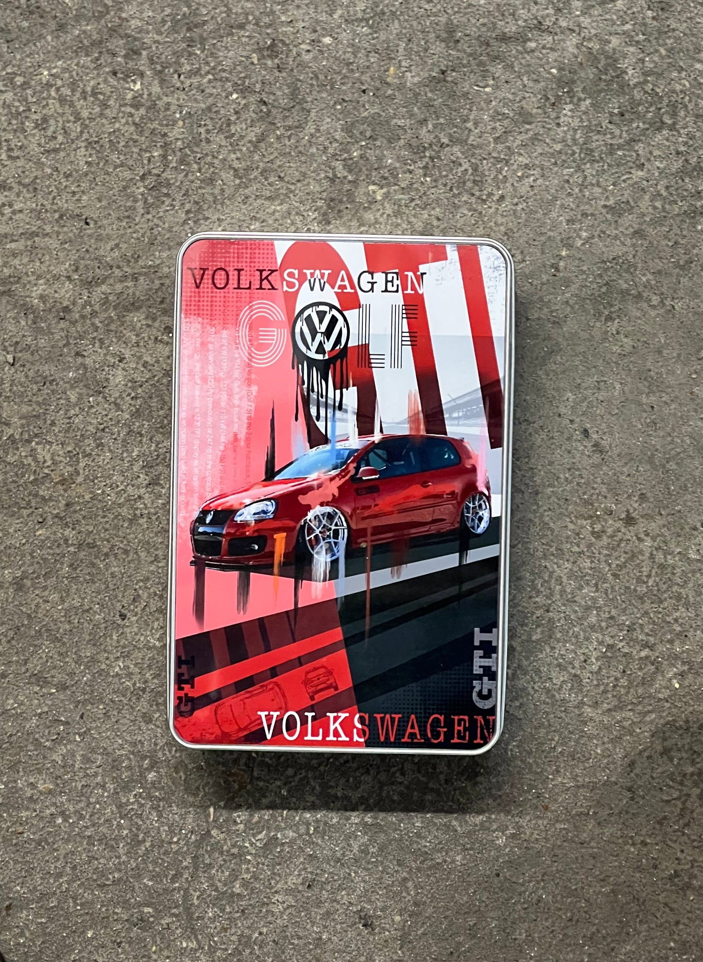 VW Golf GTi Tribute Metal Storage Box