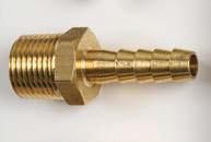 Brass Hose Tail Male BSP Parallel 1/4" I/D Hose - 1/4" BSP - Petrol Fuel Pipe
