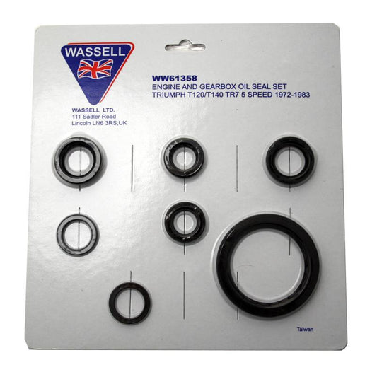 GS61358 - OIL SEAL KIT - Triumph for T120, T140, TR7 5 Speed model.