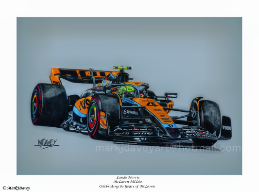 Lando Norris in the McLaren MCL60 - Limited Edition Giclee Print