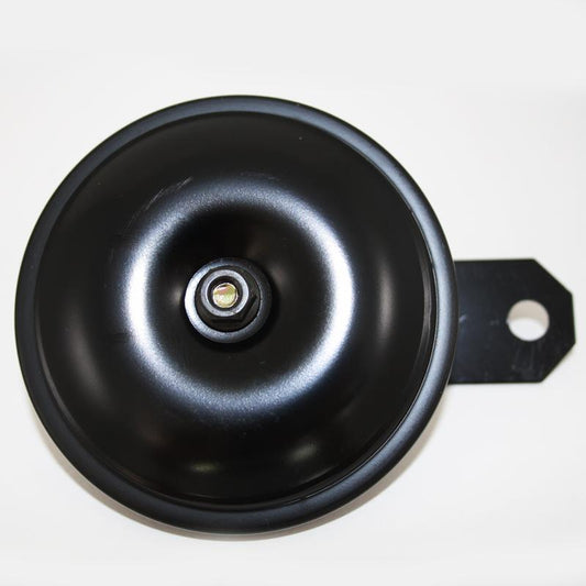 GS35102 - Horn - UNIVERSAL Black 6V,92mm dia ,Mounting, 90mm length,8mm hole.