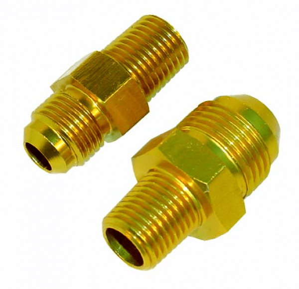 ASA01 ALLOY STRAIGHT ADAPTOR 1/4 Nptf - JIC6 (ASA01) - Vroom Classics