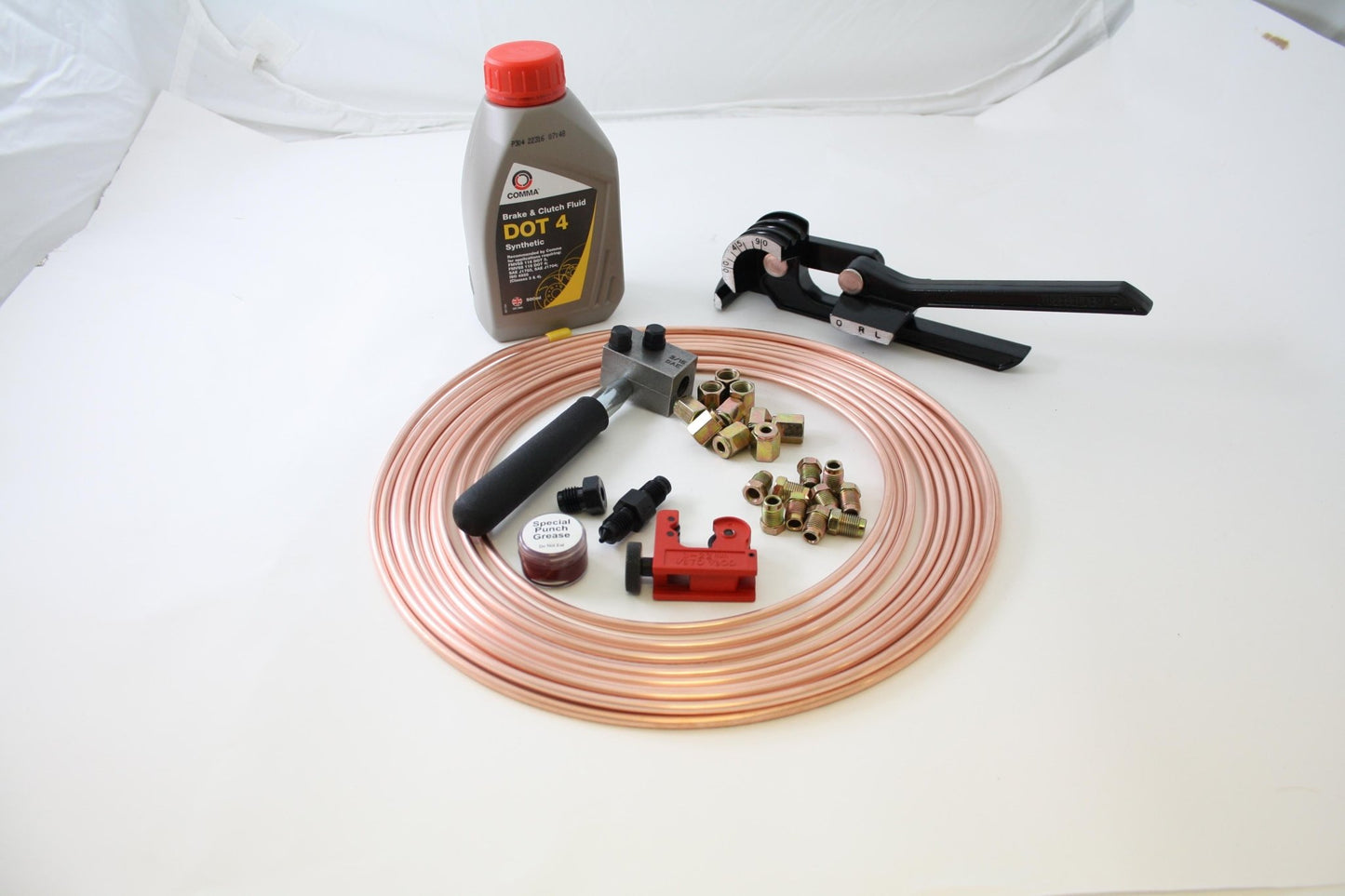 Copper Pipe Male & Female Nuts Tube Cutter Flaring Tool Pipe Bender Brake Fluid - Vroom Classics