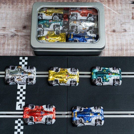 Gift Tin of Chocolate Formula 1 Cars - Vroom Classics
