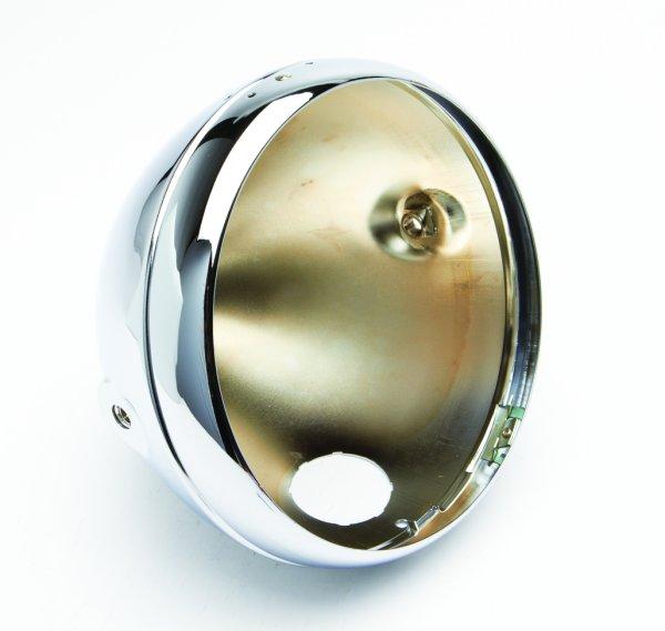 GS10063 - HEADLAMP SHELL - Lucas Replica chrome shell & rim . - Vroom Classics