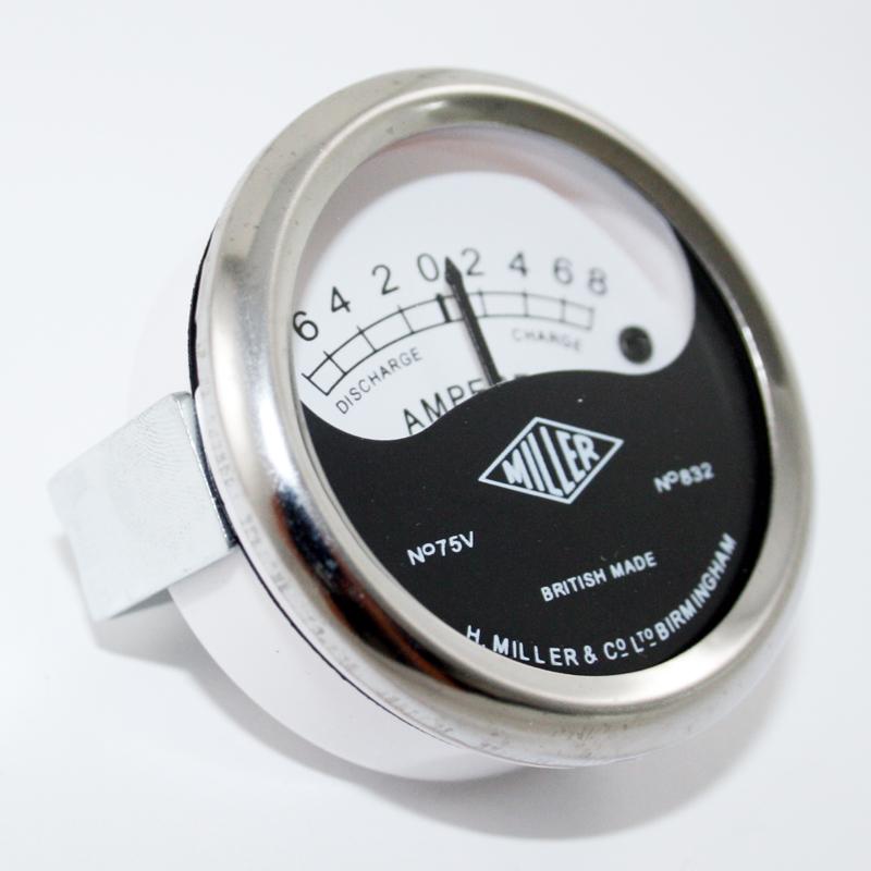 GS19009 - AMMETER - Miller Replica 2" Shallow Type Casing For Headlamp - Vroom Classics