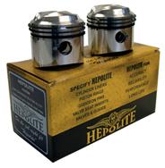 GS97070 - HEPOLITE PISTONS - Triumph Pair for T120 650cc models etc (1959 - 75). - Vroom Classics