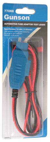 Gunson 77068 Automotive Fuse Adaptor Test Leads - 750mm cable - Vroom Classics