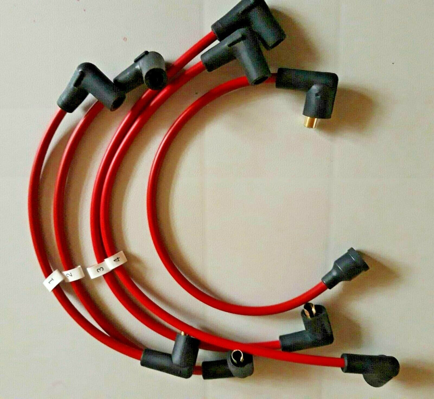 Ignition Lead Sets - Austin 1100/1300 Ado16 Etc 7mm Red Copper HT Leads - Vroom Classics