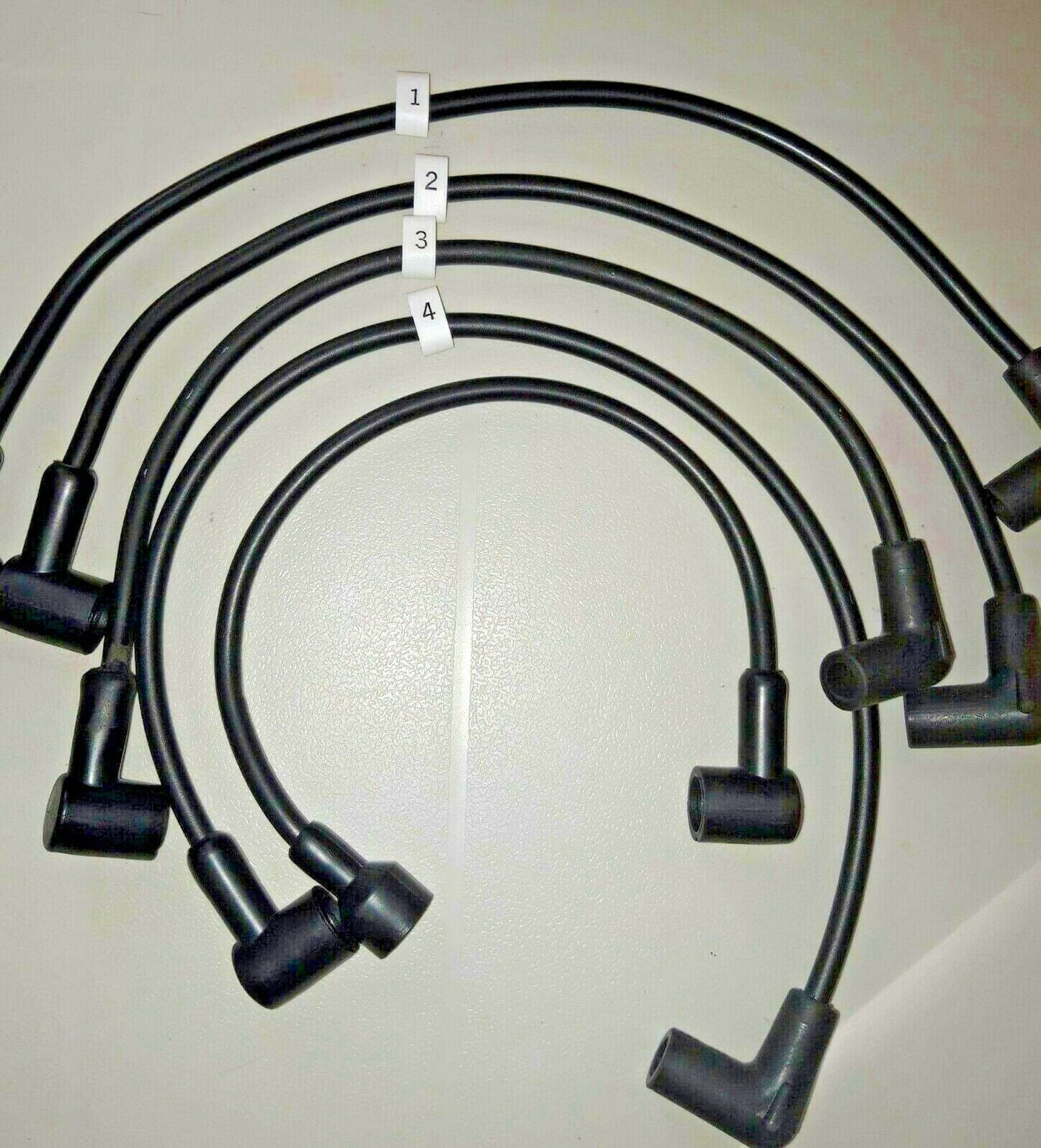 Ignition Lead Sets - Austin Princess 1.7/2.0 O Series 7mm Black Copper HT Leads - Vroom Classics