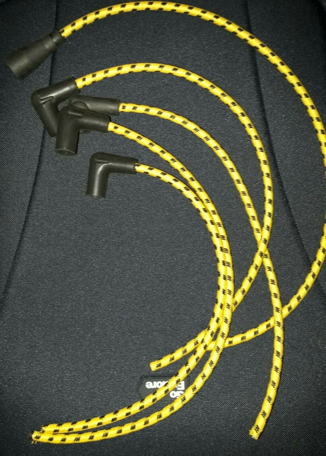 Ignition Lead Sets - Standard Eight Braided Copper HT Leads Side Entry Only - Vroom Classics