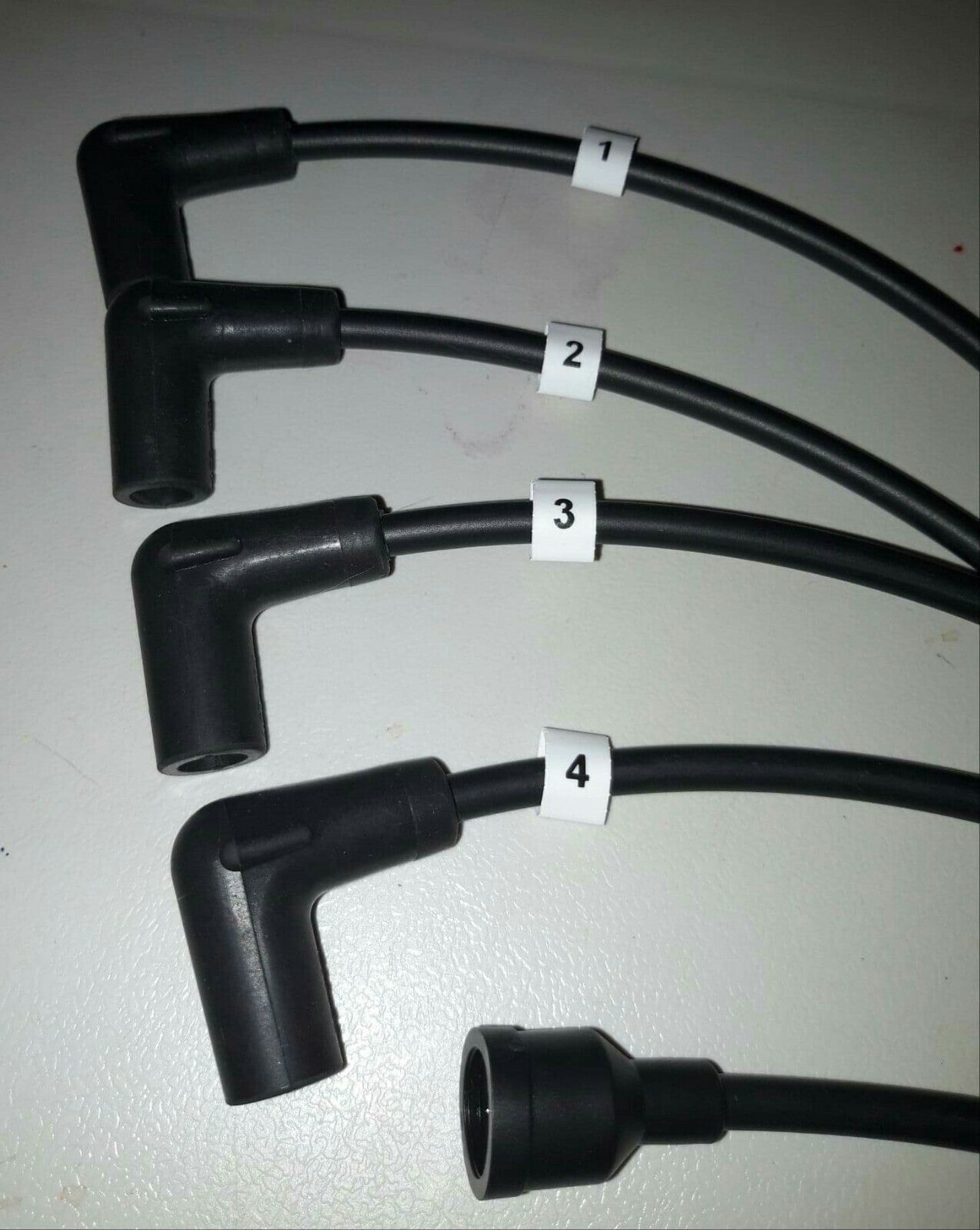 Ignition Lead Sets - Triumph Roadster 2 Litre Black Copper Core HT Leads - Vroom Classics