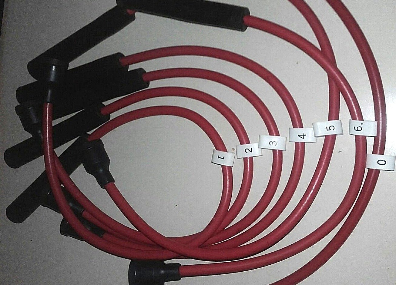 Ignition Lead Sets - Triumph Tr5 Tr6 Red Copper HT Leads - Vroom Classics