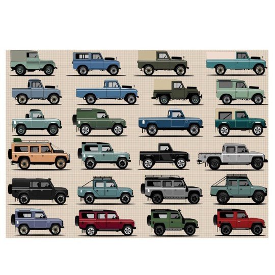 Land Rover 1000 Piece Jigsaw - Vroom Classics