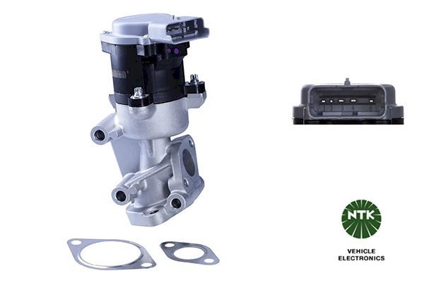 NGK Electric EGR Valve EGE5 - A041 / 90747 with gaskets/seals 5 Pin Connector - Vroom Classics