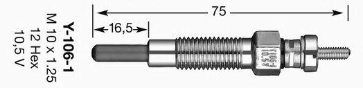 NGK Glow Plug Y - 106 - 1 (6525) - Vroom Classics