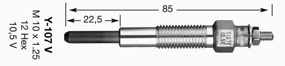 NGK Glow Plug Y - 107V (6628) - Vroom Classics