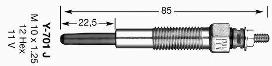 NGK Glow Plug Y - 701J (5116) - Vroom Classics