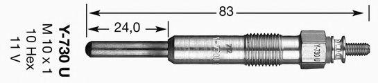 NGK Glow Plug Y - 730U (2273) - Vroom Classics