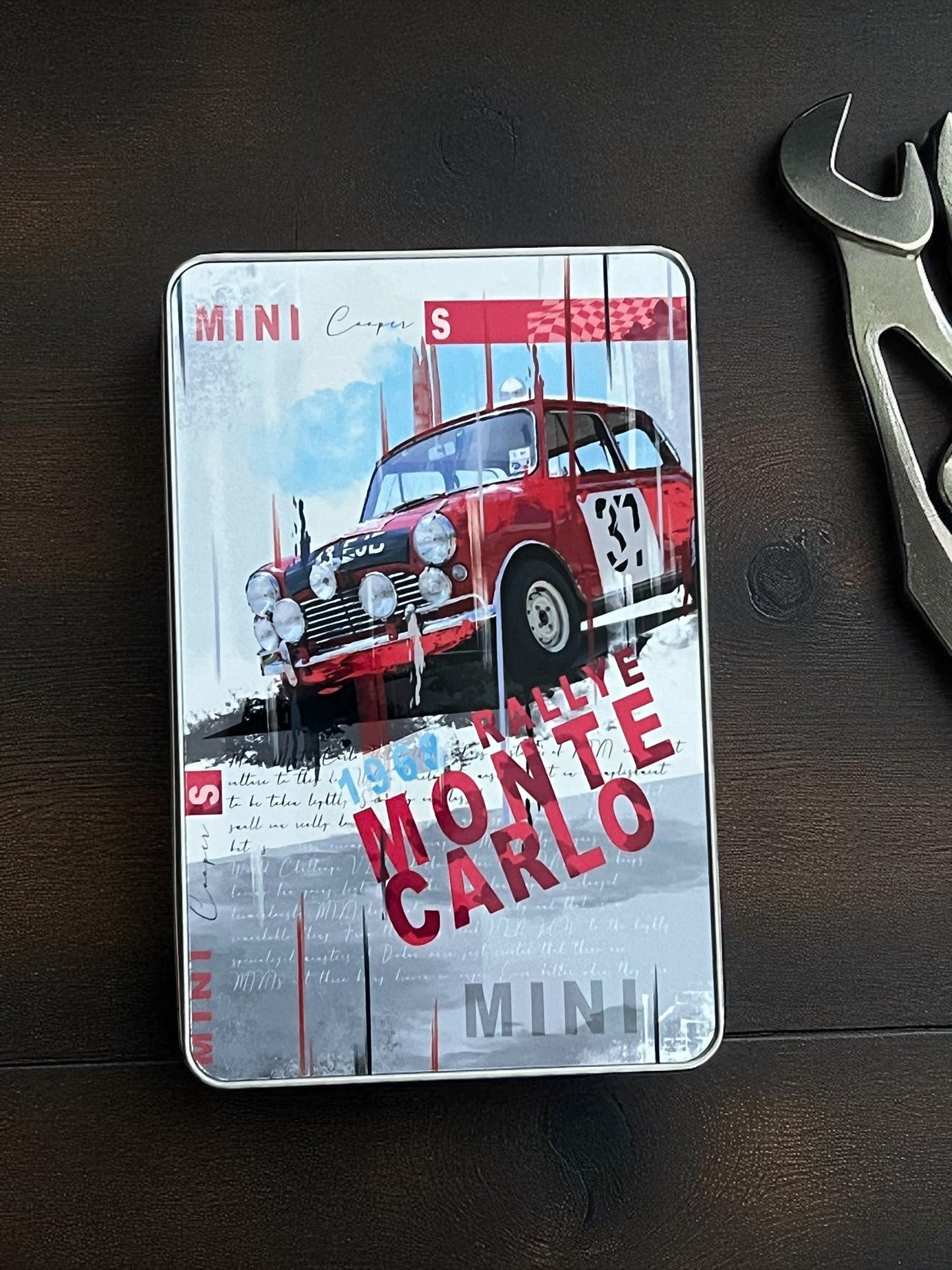 Paddy Hopkirk's Legendary Mini Tribute Metal Storage Box