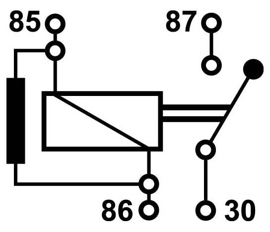 Ripca Ripaults 2740 Mini relay normally open 24V 22A 4 - pins - Vroom Classics