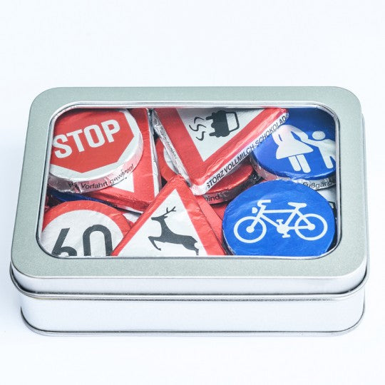 Chocolate Road Signs Gift Tin