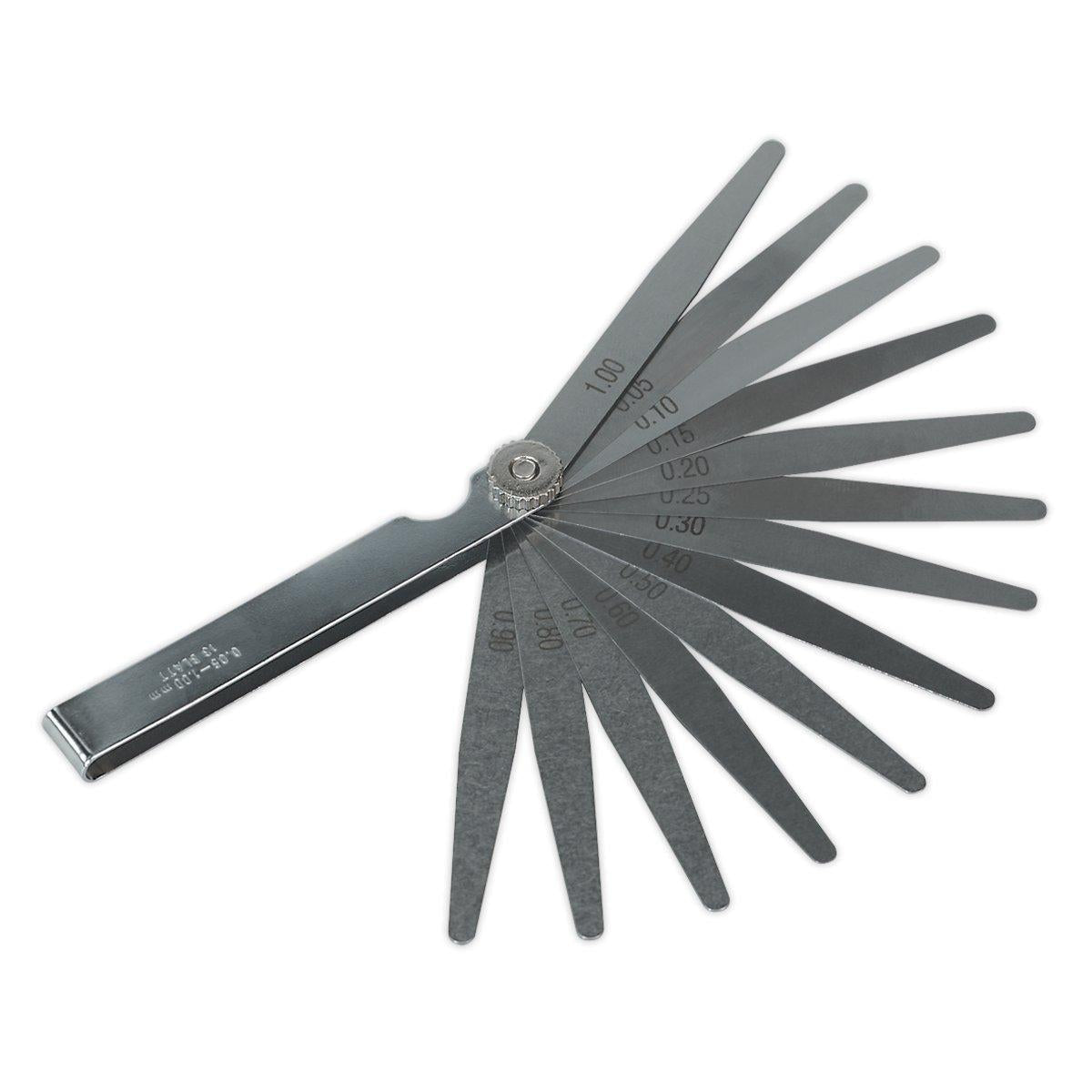 Sealey S0517 Feeler Gauge 13 Blade - Metric - Vroom Classics