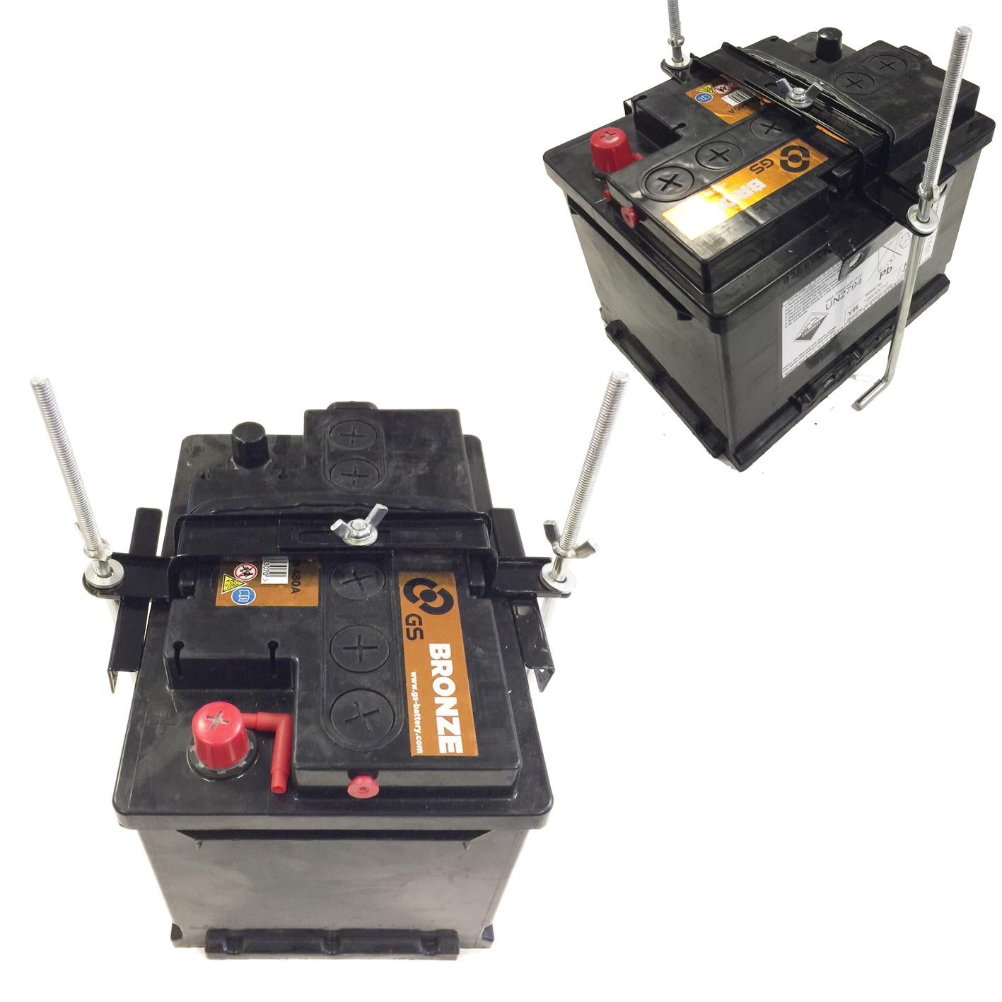 Secure Retaining Bracket Car Battery Hold Down Clamp Universal Boat Van - Vroom Classics