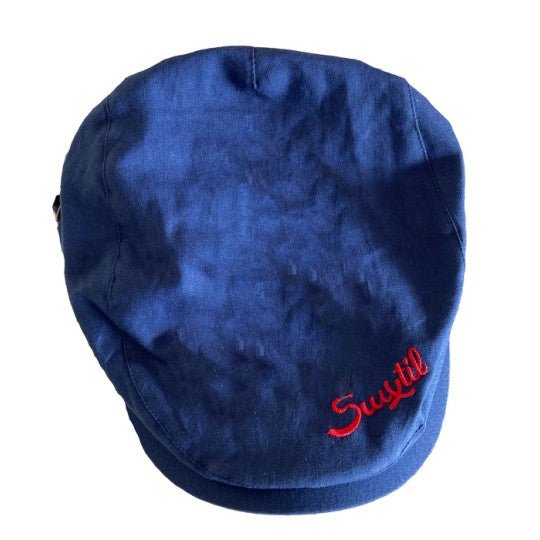 Suixtil Linen Race Cap Navy Blue - Vroom Classics