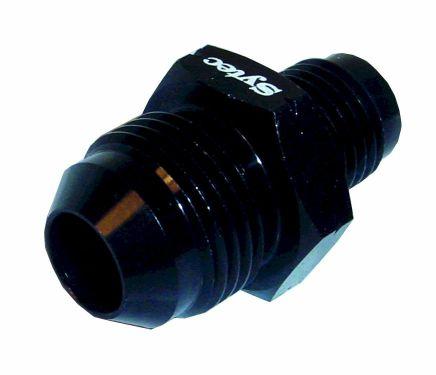 Sytec Alloy Straight Fuel Union Male/Male (Black) 14x1.5 - Jic8 (BFU211) - Vroom Classics