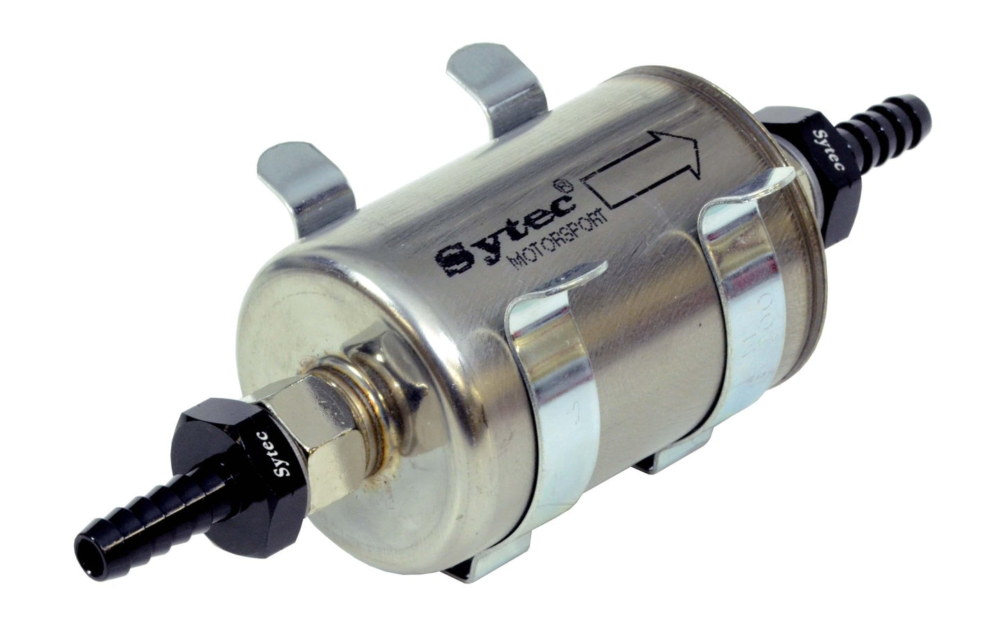 Sytec Motorsport Fuel Filter 8mm In/out + Clip FCA001(2) (SSFMC207) - Vroom Classics