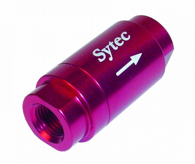 Sytec One Way Valve with 1/8 NPTF Female Connection (Red) (OWVS000 - R) - Vroom Classics