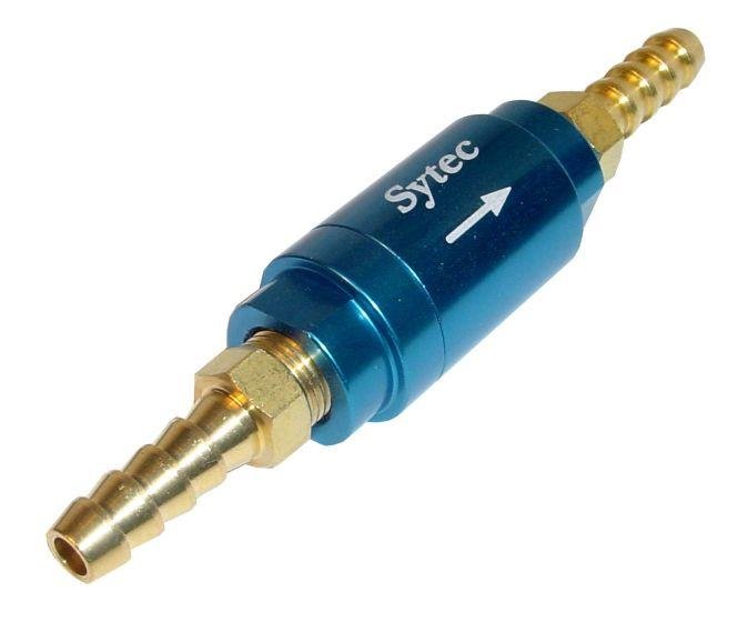 Sytec One Way Valve with 6mm push on tails (Blue) (OWVS006 - B) - Vroom Classics