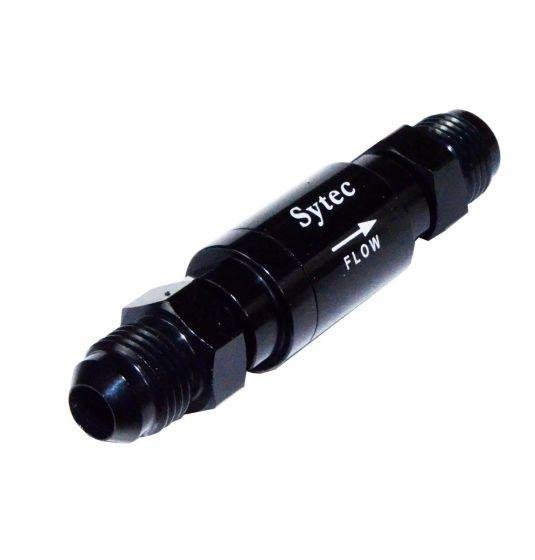 Sytec One Way Valve with Male JIC - 6 Connections (Black) (OWVS200 - BK) - Vroom Classics