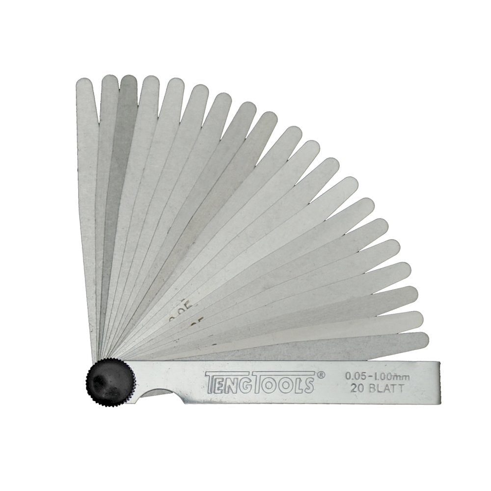 Teng Tools FG20100 Feeler Gauge 0.05 - 1 100mm 20 Pieces - Vroom Classics