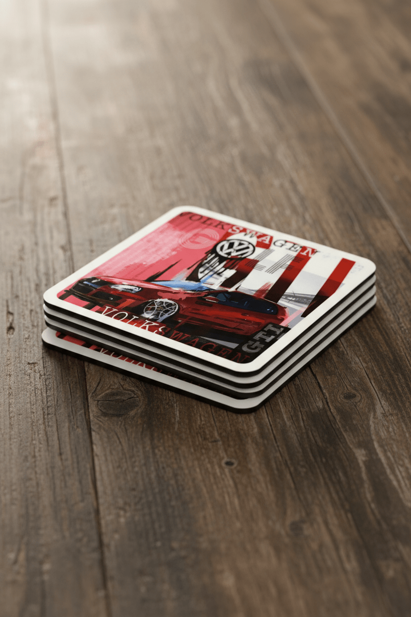 Volkswagen Golf GTi Legend Pop Art Coasters - Vroom Classics