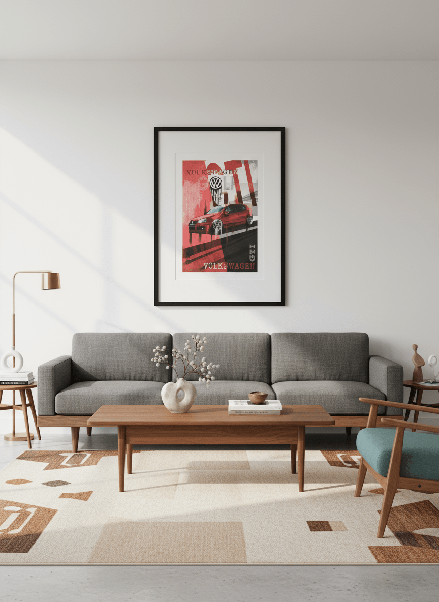 Volkswagen Golf GTi Pop Art Print - Vroom Classics