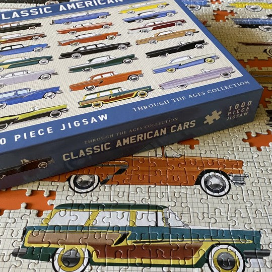 Classic American Cars 1000 Piece Jigsaw